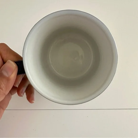 Vintage MCI Japan Cobalt Blue Peacock Floral Gold Print Coffee Mug 1 Pc - Picture 5 of 9